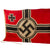 Original German WWII Kriegsmarine Large 200cm x 335cm Naval Battle Flag by Koechlin, Baumgartner u. Cie. A.G. - Reichskriegsflagge Original Items
