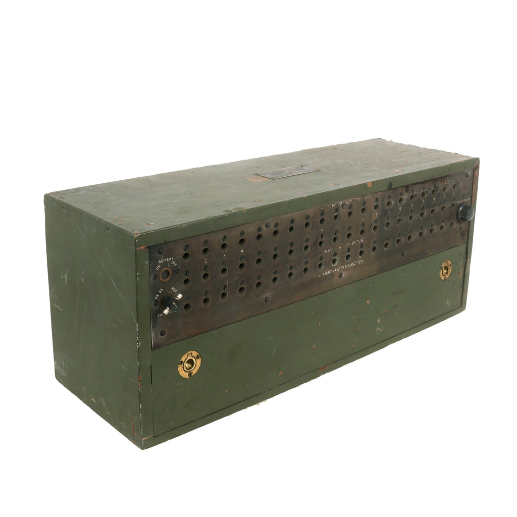 Original U.S. WWII Signal Corps BD-57-A Switchboard Morris Code Trainer by Cook Electric Company - Dated 1942 Original Items