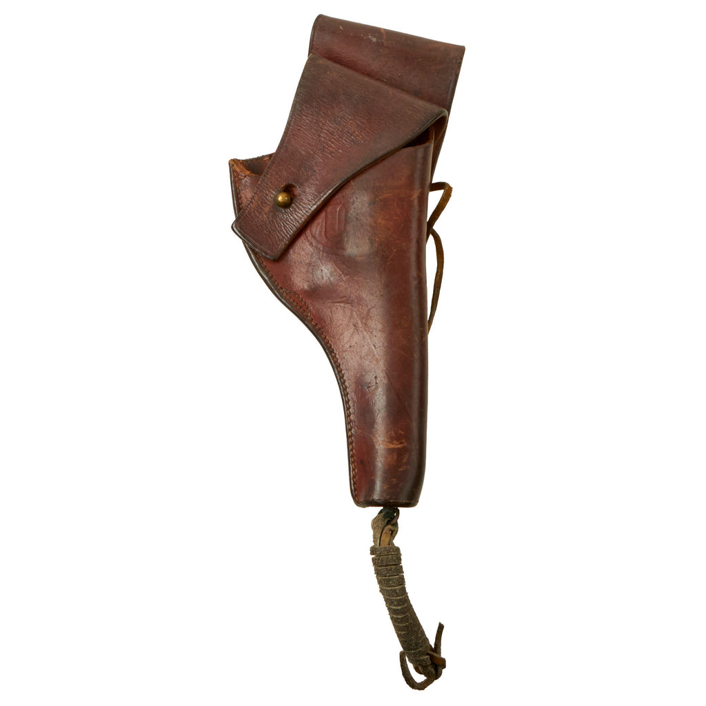 Original U.S. WWII Leather Holster for M1917 .45 Revolver by Textan - Dated 1942 Original Items