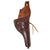 DRAFT Original U.S. WWII Leather Holster for M1917 .45 Revolver by Textan - Dated 1942 Original Items