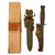 Original U.S. WWII Boxed N.O.S. M4 Bayonet & Fighting Knife by CASE with M8A1 Scabbard by B.M. Co. Original Items