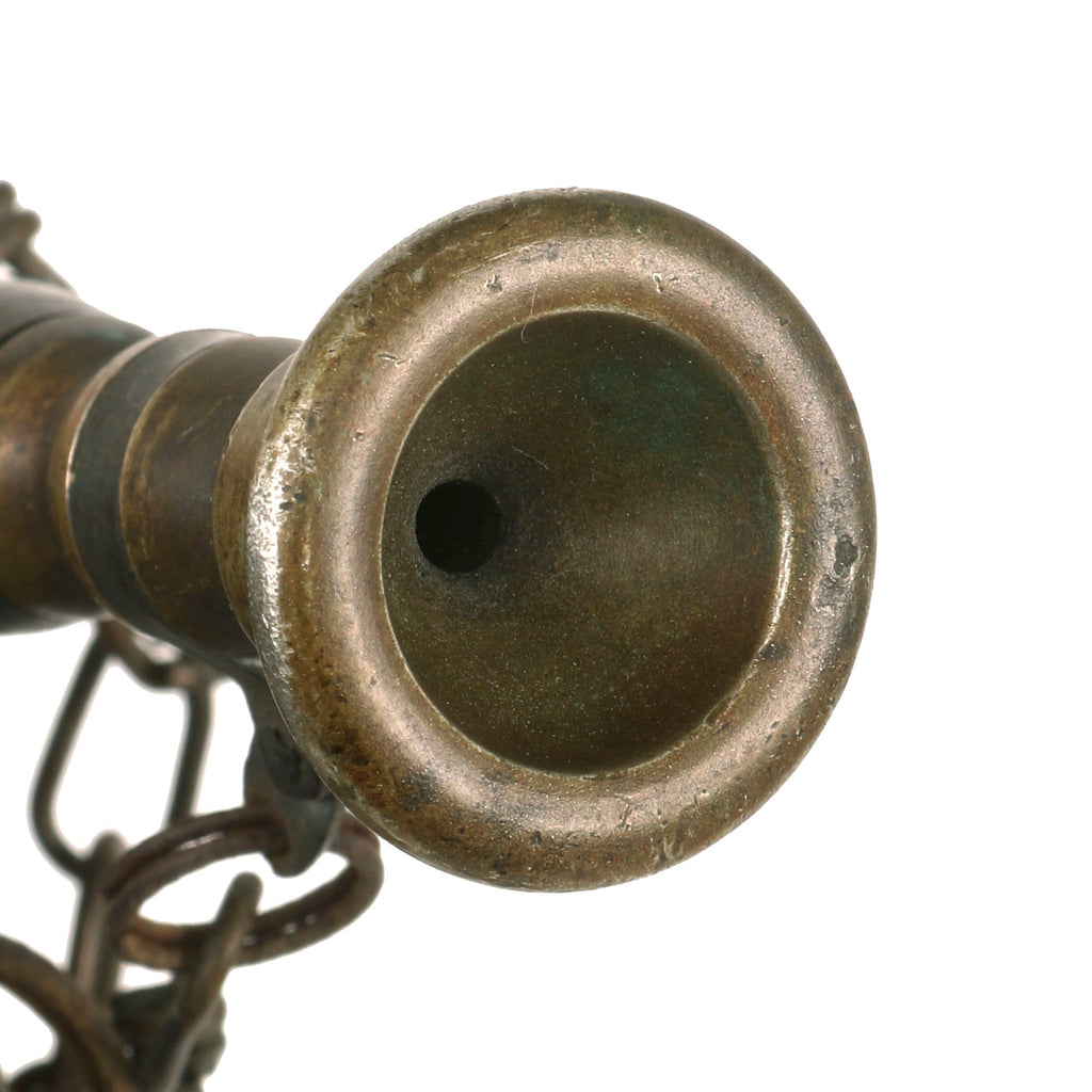 String Handle On Bugle Original WWII Imperial Japanese Army Brass Bugle with Red Cord ...