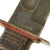 Original U.S. WWII USMC Mark 2 KA-BAR Fighting Knife With Leather Sheath Original Items