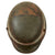Original Imperial German WWI M16 Stahlhelm Helmet with Panel Camouflage Paint & Partial Chinstrap - Marked TJ66 Original Items