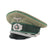 Original German WWII Heer Jäger Officer Schirmmütze Visor Crush Cap by EREL Privat (Double Marked) Original Items