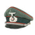 Original German WWII Army Heer Artillery Officers Schirmmütze Visor Crush Cap by Stirndruckfrei - Size 56cm Original Items