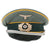 Original German WWII Heer Cavalry Officer Schirmmütze Visor Cap by EREL Extra - Double Marked Original Items