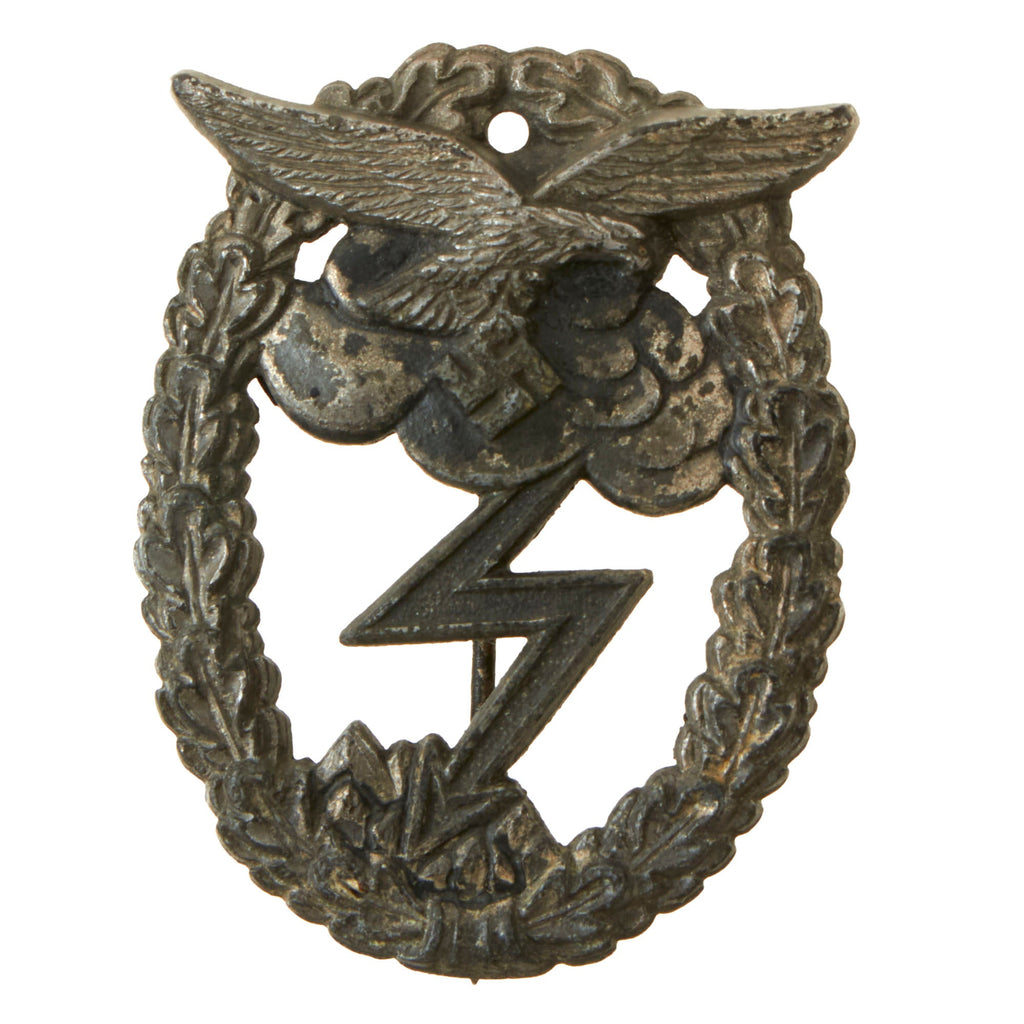 Original German WWII Luftwaffe Ground Assault Badge Attributed to Arno Wallpach of Stuttgart - Erdkampfabzeichen der Luftwaffe Original Items