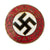 Original German NSDAP Party Enamel Membership Badge Pin by Werner Redo of Saarlautern - RZM M1/100 Original Items