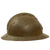 Original French WWII North African Zouave M26 Adrian Helmet - Full Liner & Chinstrap Original Items