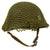 Original U.S. WWII 1944 McCord Front Seam Swivel Bale M1 Helmet with Net and International Molded Plastics Liner with Laundry Number Original Items