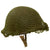 Original U.S. WWII 1944 McCord Front Seam Swivel Bale M1 Helmet with Net and International Molded Plastics Liner with Laundry Number Original Items