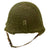 Original U.S. WWII 1944 McCord Front Seam Swivel Bale M1 Helmet with Net and International Molded Plastics Liner with Laundry Number Original Items