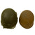 Original U.S. WWII 1944 McCord Front Seam Swivel Bale M1 Helmet with Net and International Molded Plastics Liner with Laundry Number Original Items