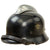 Original German WWII M34 Square Dip Aluminum Double Decal  Fire Police Helmet by BXF with Aluminum Comb - Feuerwehr Helmet Original Items