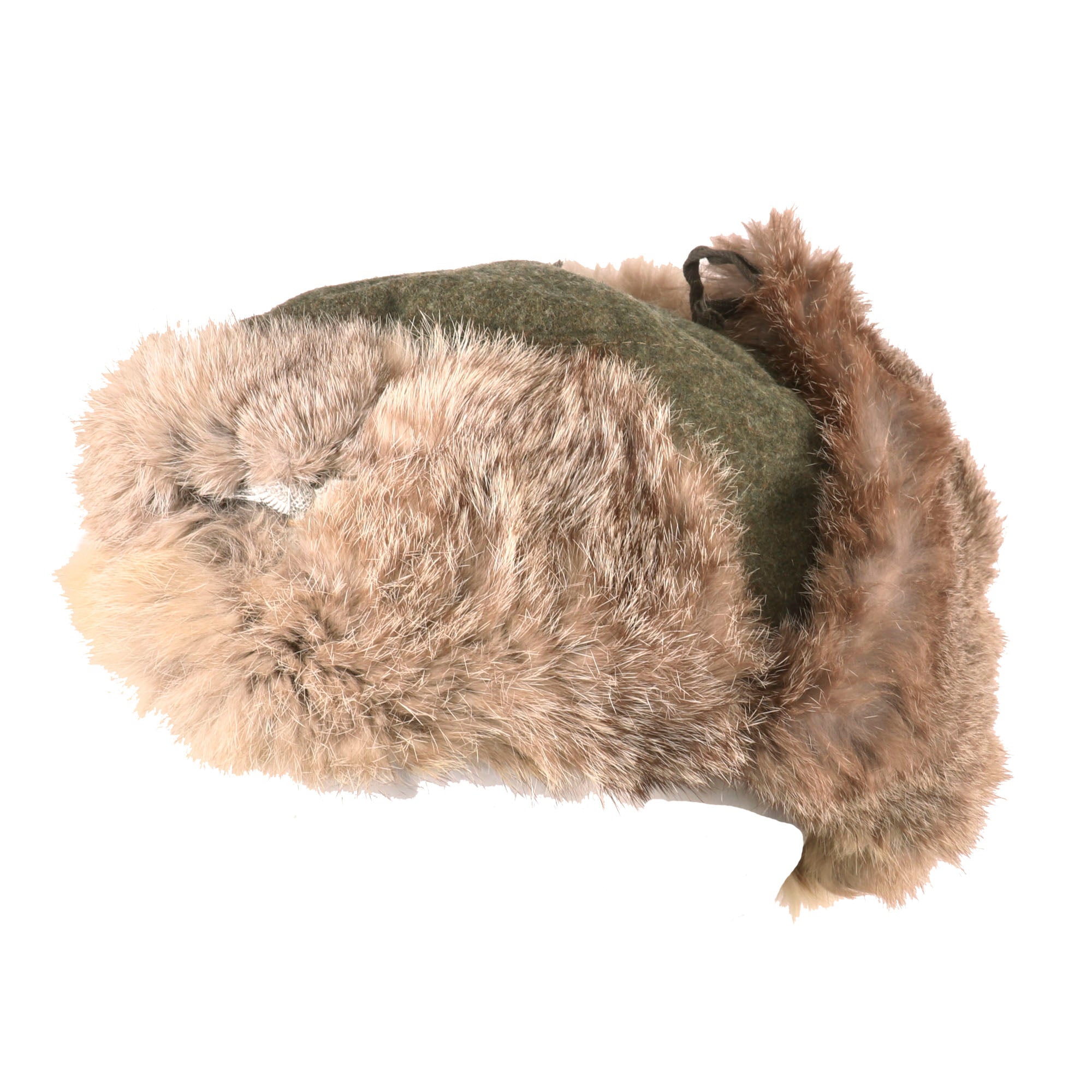 Original German WWII Eastern Front Heer Army Rabbit Fur Pelzmütze