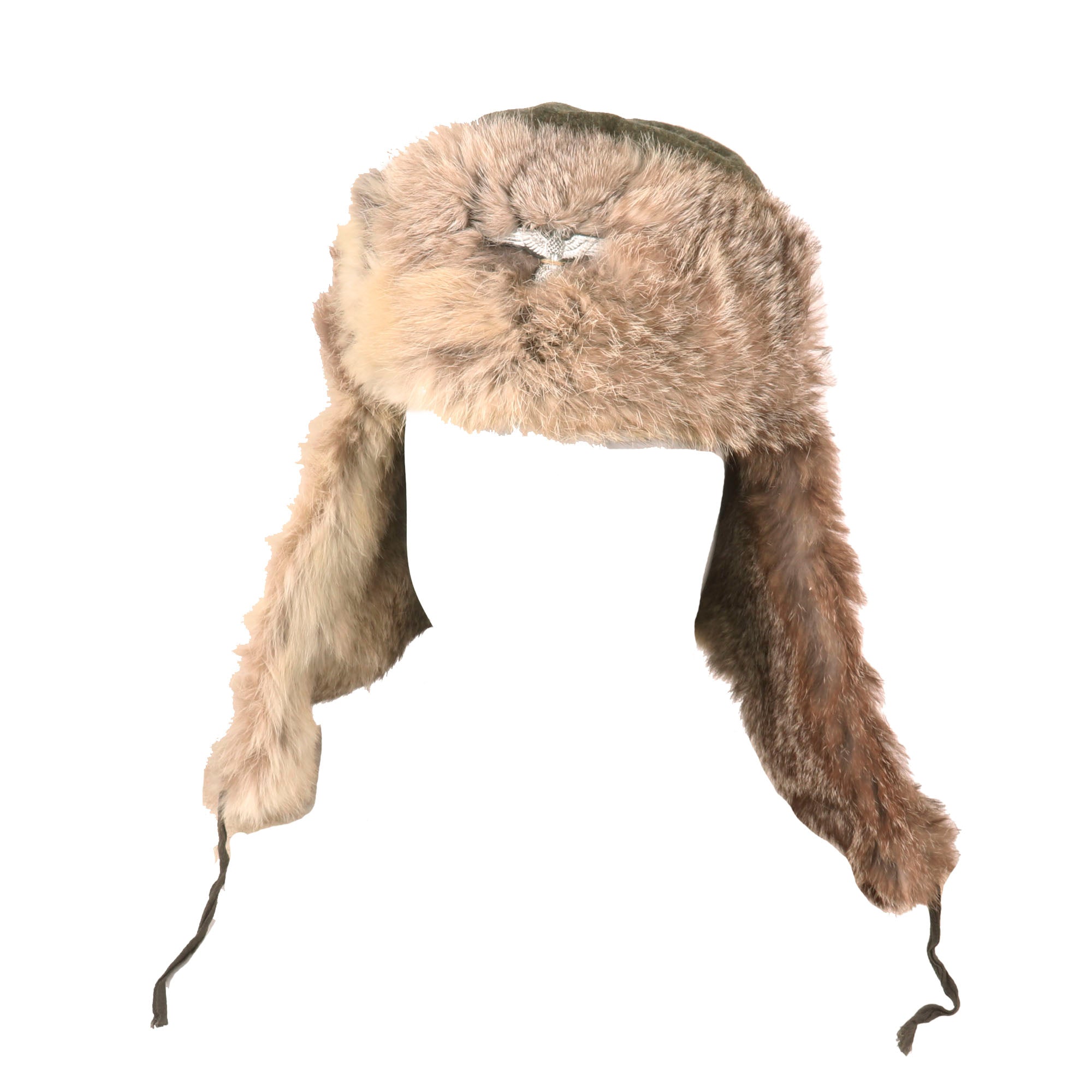 Original German WWII Eastern Front Heer Army Rabbit Fur Pelzmütze