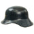 Original German WWII M38 Luftschutz Gladiator Air Defense Helmet with One Piece Shell, Cloth Liner, and Plastic Chinstrap Original Items