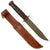 Original U.S. WWII US NAVY PAL RH-37 Fighting Knife with USN Marked “Fold-Over” Leather Sheath Original Items