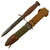 Original U.S. WWII Named Blade Marked Second Pattern M3 Fighting Knife by Imperial Knife Co. with Updated M8 Scabbard by B.M. Co. Original Items