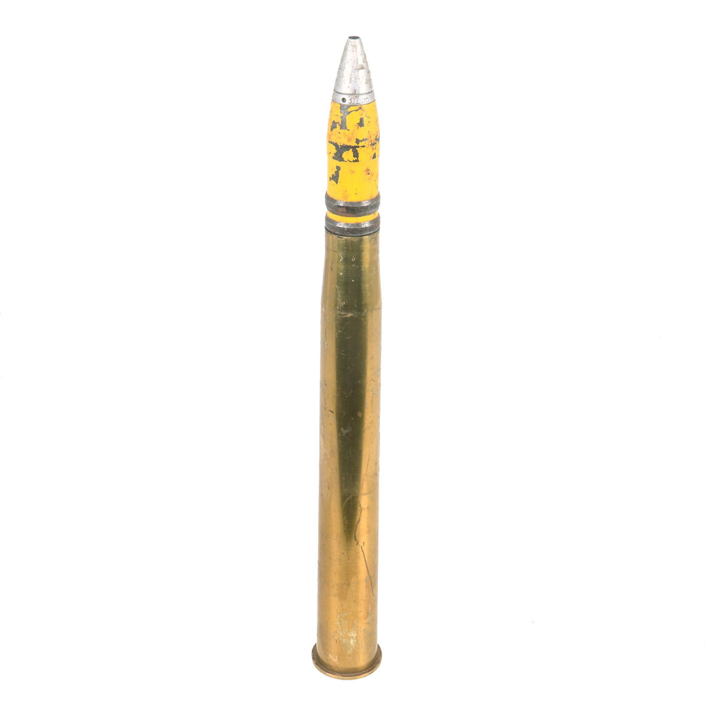 Original German WWII Kriegsmarine Inert C/30 3.7cm Naval Flak Shell - Dated 1939 Original Items