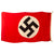 Original German WWII Kriegsmarine 100 x 170 cm Naval Jack Flag by G.A. Fröhlichs Sohn A.G. in Sudetenland - Gösch flagge Original Items