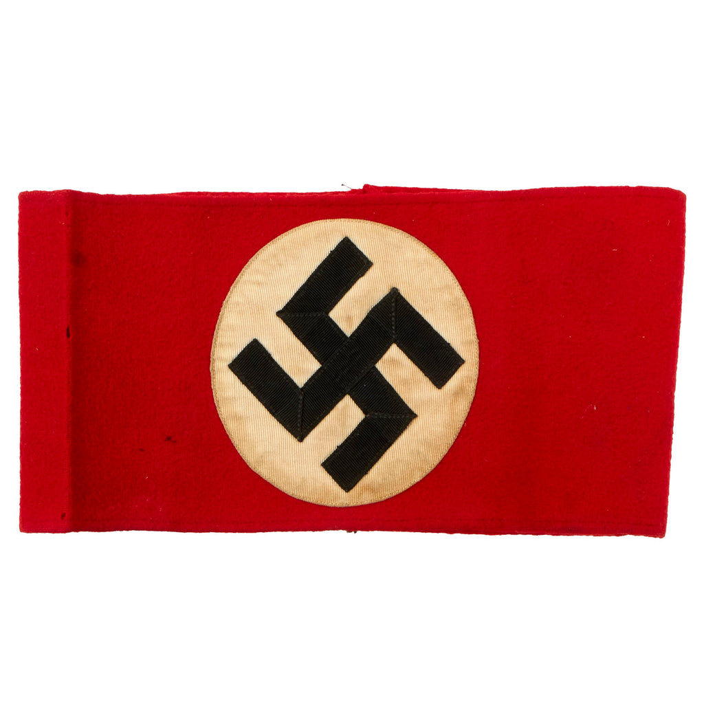 Original German Early WWII SA Multi-piece Wool Felt & Rayon Overcoat Armband Original Items