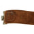 Original German WWII EM/NCO Luftwaffe 9th Flak Regiment Marked Leather Belt with Pebbled Aluminum Buckle Original Items