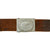 Original German WWII EM/NCO Luftwaffe 9th Flak Regiment Marked Leather Belt with Pebbled Aluminum Buckle Original Items