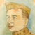 Original U.S. WWI Framed Portrait of Officer Painted by German Prisoner of War Dated 1919 - 8½ x 13½” Original Items
