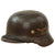 Original German WWII Luftwaffe M35 Double Decal Steel Helmet with 1939 Dated Relic 58cm Liner & Chinstrap - stamped EF66 Original Items