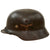 Original German WWII Luftwaffe M35 Double Decal Steel Helmet with 1939 Dated Relic 58cm Liner & Chinstrap - stamped EF66 Original Items