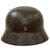 Original German WWII Luftwaffe M35 Double Decal Steel Helmet with 1939 Dated Relic 58cm Liner & Chinstrap - stamped EF66 Original Items