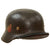 Original German WWII Luftwaffe M35 Double Decal Steel Helmet with 1939 Dated Relic 58cm Liner & Chinstrap - stamped EF66 Original Items