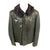 Original German WWII Luftwaffe Pilot's Blue Gray Leather Flight Jacket with Bakelite Sleeve Zippers Original Items