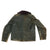 Original German WWII Luftwaffe Pilot's Blue Gray Leather Flight Jacket with Bakelite Sleeve Zippers Original Items