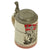 Original German WWII Named Unit Marked Motorcycle Corps NCO Training 0.5L Beer Stein - Ceramic with Pewter Lid Original Items