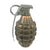 Original U.S. WWII Inert MkII Pineapple Grenade with Yellow Ring with M200A1 Fuze Original Items
