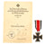 Original German WWII Iron Cross 2nd Class 1939 EKII with Named Document & Ribbon - Survivor of Destroyer Z22 Anton Schmitt - Battle of Narvik Original Items