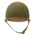 Original U.S. WWII Untouched M1 Fixed Bale Helmet with RARE Hood Rubber Co. Low Pressure Liner - Liner Chinstrap Stuck to Rim Original Items