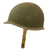 Original U.S. WWII Untouched M1 Fixed Bale Helmet with RARE Hood Rubber Co. Low Pressure Liner - Liner Chinstrap Stuck to Rim Original Items