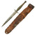 Original U.S. WWII USMC Marine Raider Stiletto Dagger by Camillus with Personalized Named M6 Sheath Original Items