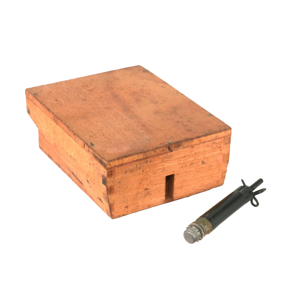 Original WWII German Inert Shoe Mine 1942 Schu-mine 42 marked eyx/44 with Fuze Original Items