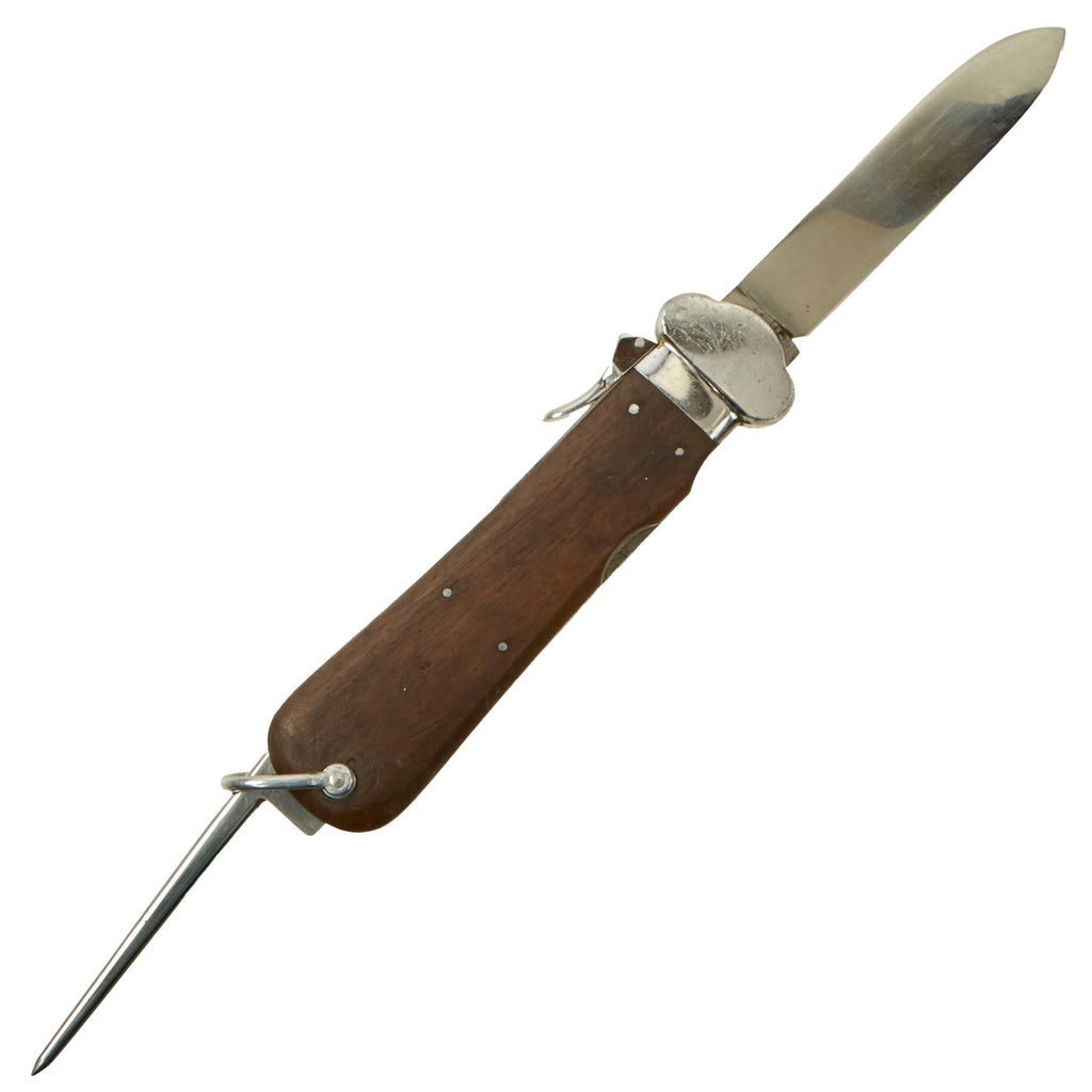 Original Excellent German WWII Luftwaffe Gravity Knife by Solinger Metallwaren Fabrik with Waffen Proof - SMF Original Items