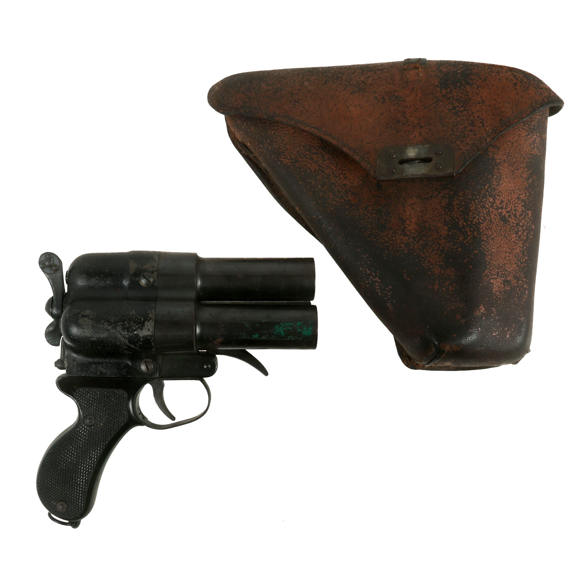 Original Japanese WWII Imperial Navy Nambu Type 90 Three Barrel