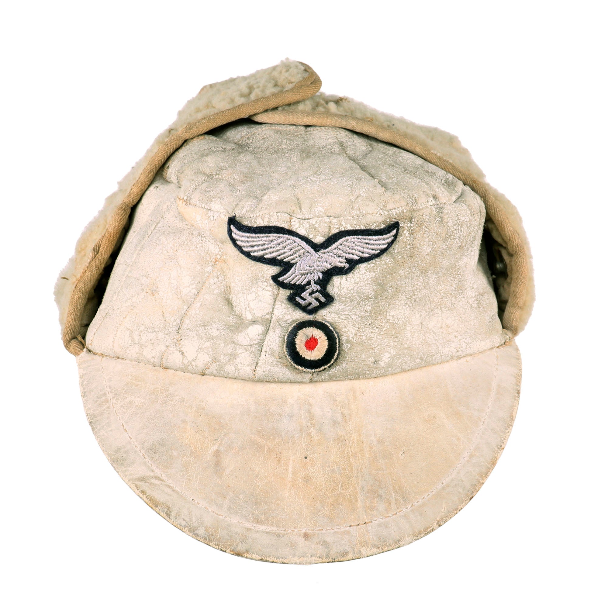 Original German WWII Eastern Front Luftwaffe M43 Pelzmütze Winter