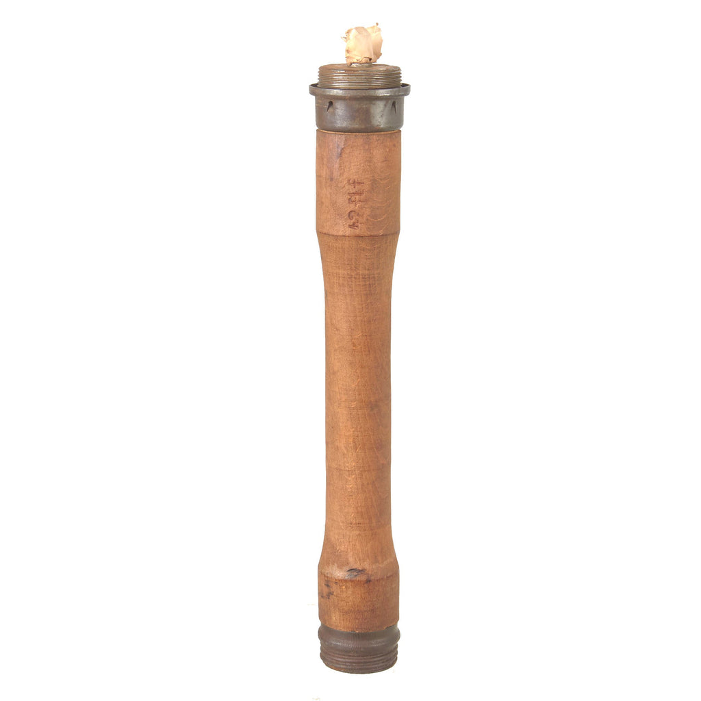Original German WWII M24 Inert Stick Grenade Stielhandgranate Handle by Vossloh-Werke GmbH with Bead & Pull String Original Items