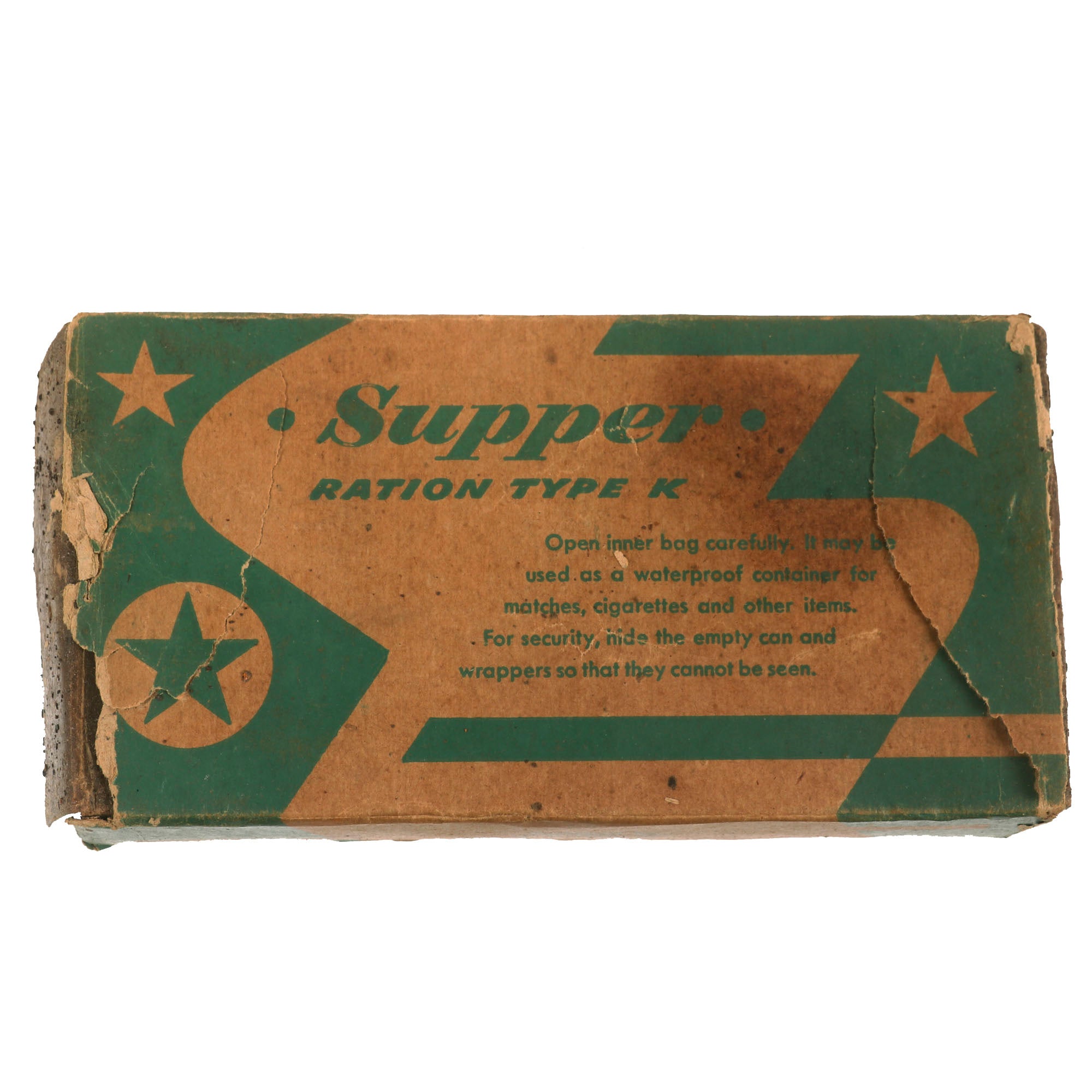 Supper Ration Type K Original U.S. WWII K-Ration
