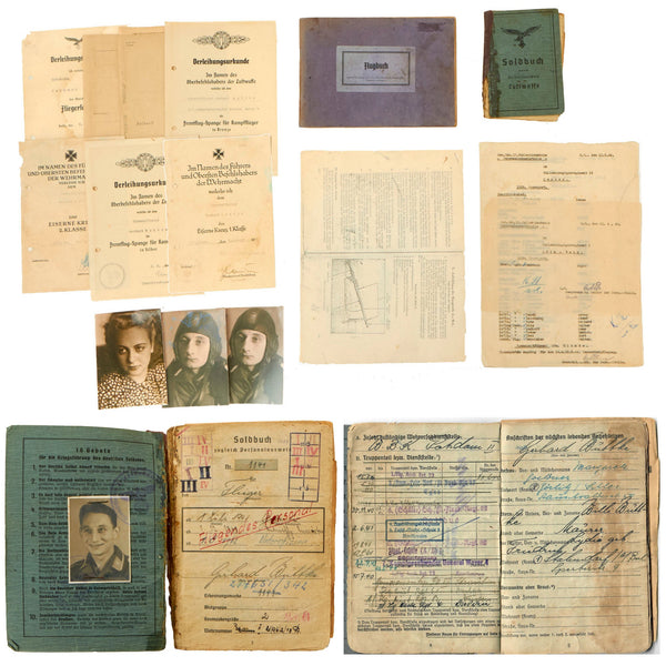 Original German WWII Luftwaffe Document and Photo Grouping of He 111H ...