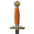 Original German WWII 2nd Model Luftwaffe Dagger by SMF with Scabbard and Gold Highlighted Pommel Original Items